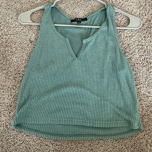 Teal crop top